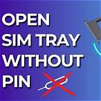 how to open sim card slot without pin